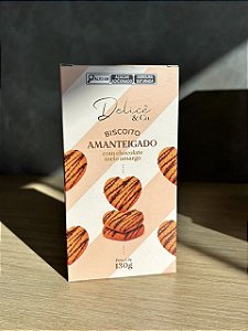 Biscoito Amanteigado com Chocolate Meio Amargo (DECORADO) Especial Delicê na Caixa com 130g
