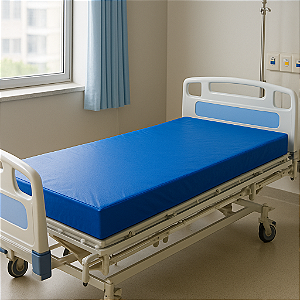 Colchão Hospitalar Impermeável 188x88x12cm– Conforto e Proteção para Enfermarias e Ambientes Clínicos