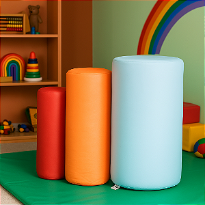 Kit 3x Rolinho Sensorial de Espuma para Crianças – Estímulo Motor, Cognitivo e Sensorial com Segurança e Diversão