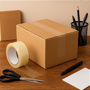 Fita Adesiva 3M 48mm x 50M e 45mm x 100M – Vedação Firme e Durável para Embalagens e Escritórios