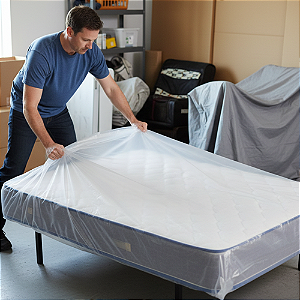 Plástico Embalagem Transparente para Colchão – Proteção Contra Poeira, Umidade e Danos | Solteiro e Casal