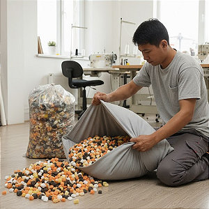 Flocos de Espuma – Enchimento para Almofadas, Travesseiros e Decoração