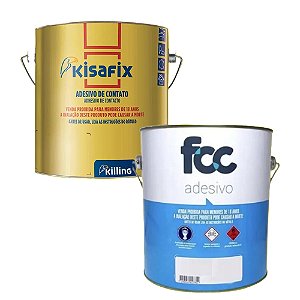 Cola de Contato Kisafix Galão 2,8L – Adesivo de Alta Aderência para Uso Industrial e Artesanal