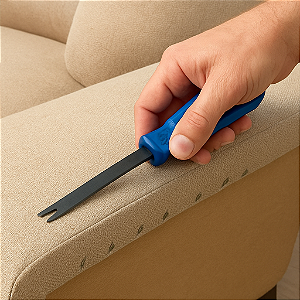 Extrator de Grampos Profissional para Tapeçaria, Estofados e Marcenaria – Ferramenta de Remoção Segura e Eficiente