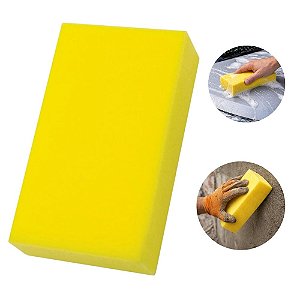 Bloco de Espuma D20 Amarela para Construção – 23x13x8cm Sem Embalagem - Central Espumas