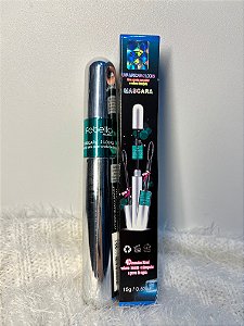 Máscara para Cílios Rímel Prova D' Água 2 em 1 Volume Extra Febella