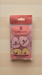 Kit com 04 Mini Esponjas para Maquiagem Sabrina Sato