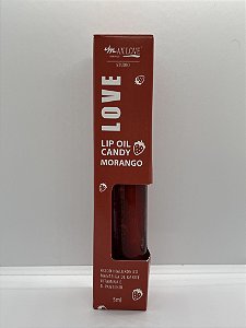 Lip Oil Candy Morango Cor 600 - Max Love