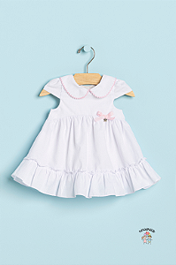 Vestido Bebê Branco Clássico Mon Sucre