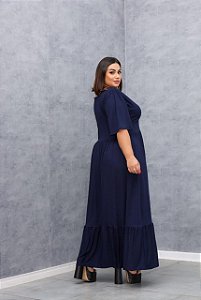 Vestido tres marias 48 azul