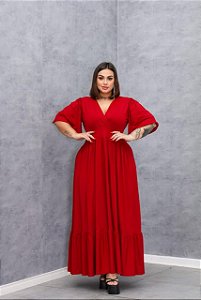 Vestido tres marias 50 vermelho