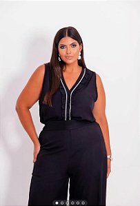 calça meridien preta 46