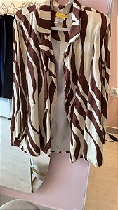 blazer zebra marrom 46