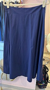 Saia Midi tricoline azul 46