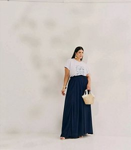 saia longa almare azul 46
