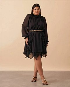 vestido curto fairy preto 44