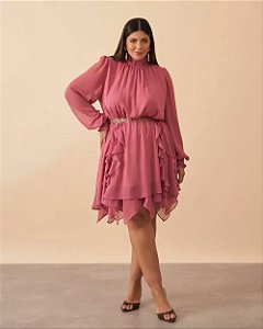 vestido curto fairy rose 50