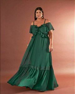 vestido longo pretty verde 50