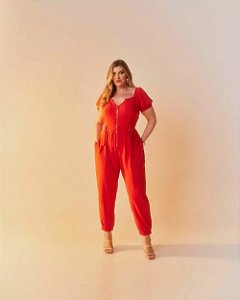 macacão utilitário 42 VERMELHO