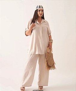 calça gil bege 50