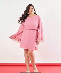 Vestido lace rosa 48