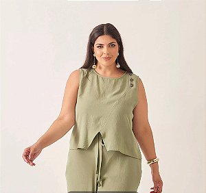 Blusa rebeca verde 50