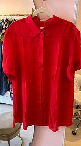 Camiseta social vermelha 42