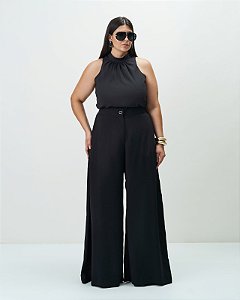 Calça london pantalona preta 44