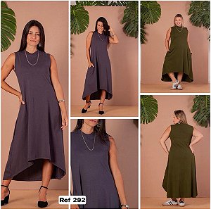 Vestido golinha alta preto G