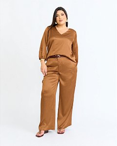 Blusa marrom 46