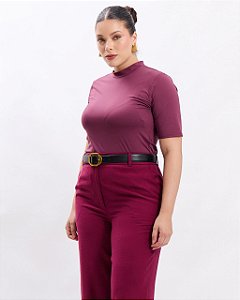 blusa gola alta preta 42