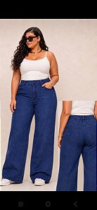 Calca wide leg elatico cos borba jeans 54