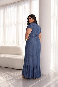 Chemise longo Babado jeans 46