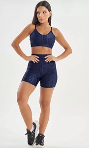 Shorts Velvet Name Azul  Marinho