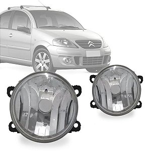 Farol Auxiliar Universal Redondo Citroën C3 09/... Peugeot 307 07/...
