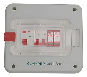 Quadro De Proteção Carregadores Wallbox 8kw Clamper - Branco