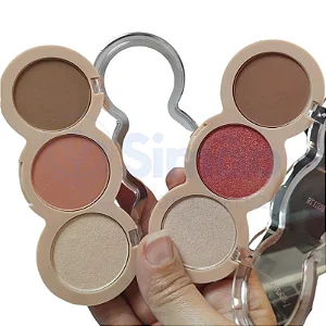 Trio Paleta Blush, Iluminador e Contorno