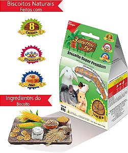 DROP 080 - Biscoito Para Coelho, Hamster e outros Roedores  80GR