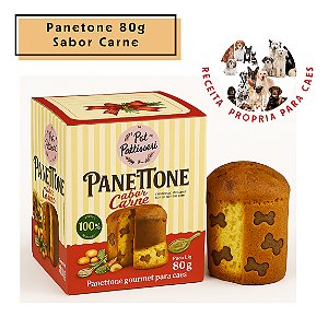 DROP 080 - Petisco Para Cães Panetone Gourmet Sabor carne 80g