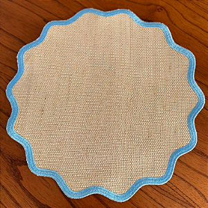 Lugar Americano Bordado - Azul