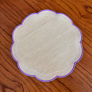 Lugar Americano 3 Bordados - Lilás