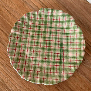 Prato Sobremesa Xadrez Natalino