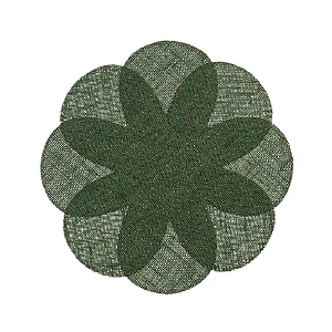 Jogo Americano Juta Flower Verde - 38 cm