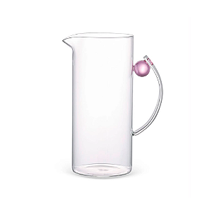 Jarra em Vidro Borossilicato Esfera Rosa - 1,1 L