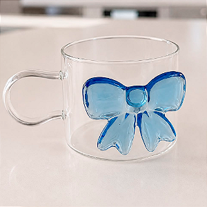 Caneca 3D Laço Azul - 300 ml