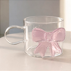 Caneca 3D Laço Rosa - 300 ml