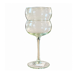 Taça Vidro Orgânica Verde - 300 ml
