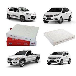 Filtro Cabine Ar Condicionado  Mobi / Fiorino / Uno Vivace / Palio / Grand Siena / Strada / Argo