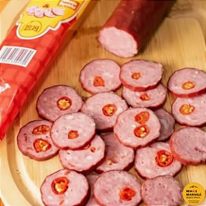 Salame Defumado com Pimenta Biquinho Vila Caipira 400g