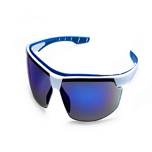 Óculos Proteção Neon Azul STF-VS201740 Espelhado AR/AE/UV CA 40906 Steelflex
